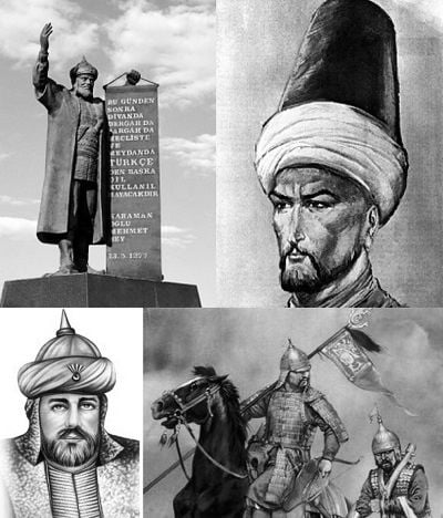 karamanoğlu mehmet bey kimdir turkce ile ilgili çalışmaları nelerdir