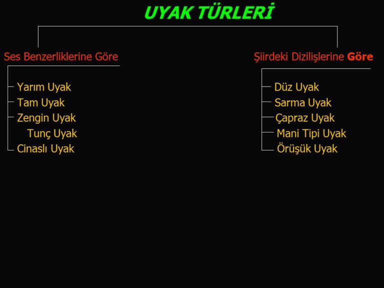 uyak nedir cesitleri ve orneklerire